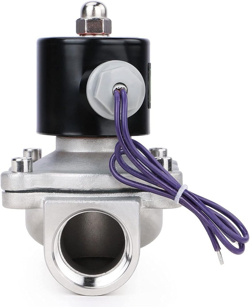 U.S. Solid 1/2" Stainless Steel Electric Solenoid Valve 12V DC Normally Closed - Image 2